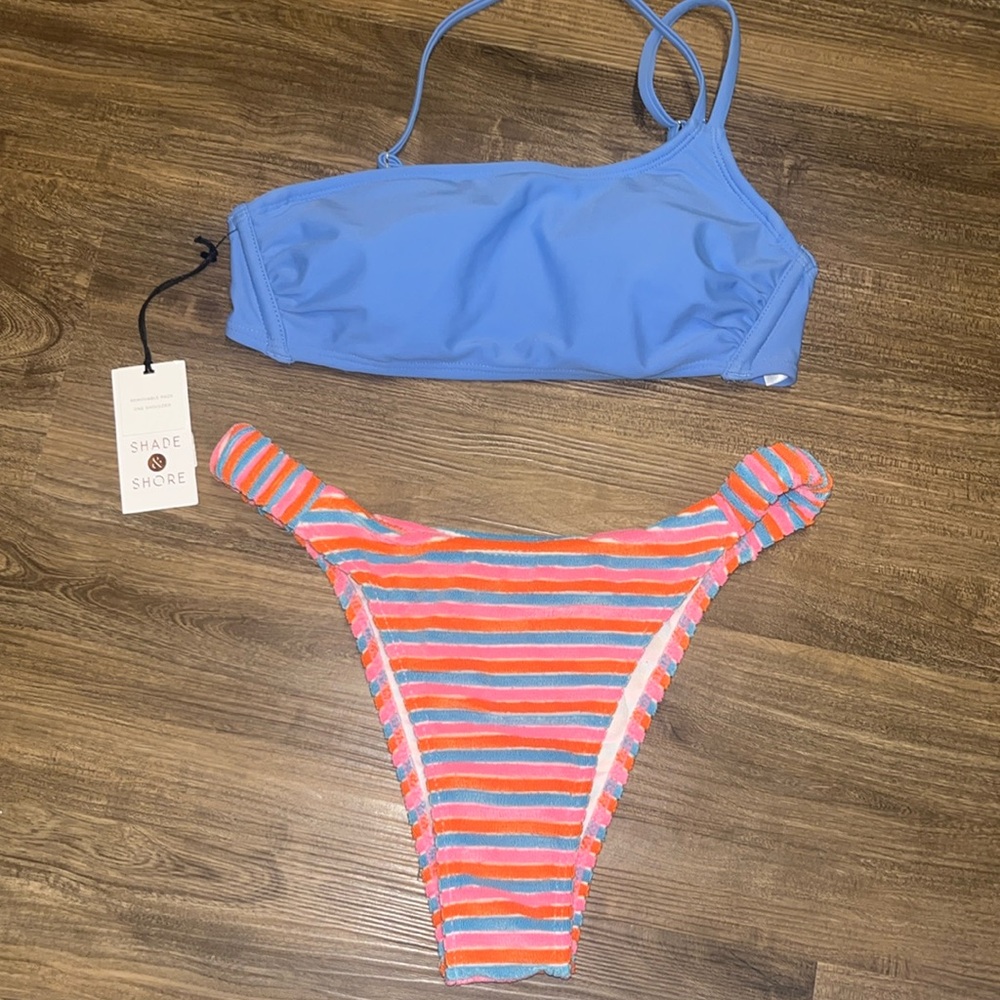 Multicolor Striped Swimsuit